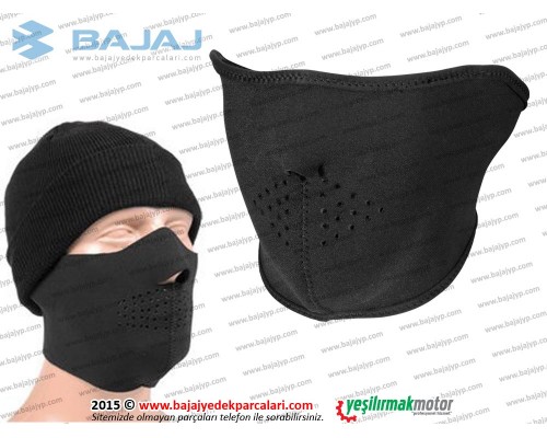Sürücü Neopren Yüz Maskesi, Yarım