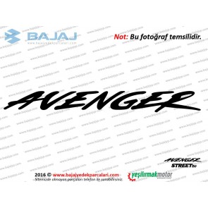 Bajaj Avenger Street 150 Benzin (Yakıt) Deposundaki Avenger Yazısı Etiketi - ADET