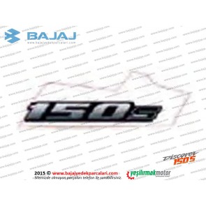 Bajaj Discover 150S Sele Altı Paneli, 150S Yazısı, Etiketi - 1 ADET