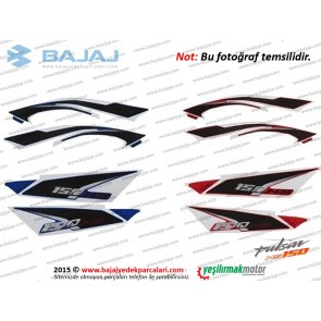 Bajaj Pulsar NS150 Sele Altı Panel Etiket Takımı