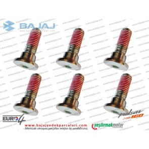 Bajaj Pulsar NS160 Ön Fren Diski Civata Takımı - 6'LI