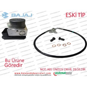 Bajaj Pulsar 200NS Fren Hortumu (ABS Ünitesinden Ön Fren Üst Merkeze Giden) (NO:52) - ESKİ TİP - EURO4