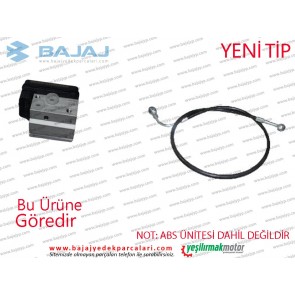 Bajaj Pulsar 200NS Fren Hortumu (ABS Ünitesinden Ön Fren Alt Merkeze Giden) (NO:54) - YENİ TİP - EURO4