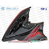 Bajaj Pulsar RS200 Ön Yan Panel, Sol - TİP 1 - SİYAH