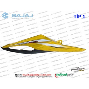 Bajaj Pulsar RS200 Sele Altı Panel, Sağ - TİP 1 - SARI - ETİKETSİZDİR