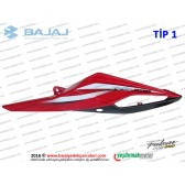 Bajaj Pulsar RS200 Sele Altı Panel, Sol - TİP 1 - KIRMIZI - ETİKETSİZDİR