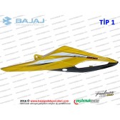 Bajaj Pulsar RS200 Sele Altı Panel, Sol - TİP 1 - SARI - ETİKETSİZDİR