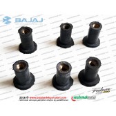 Bajaj Pulsar RS200 Siperlik Camı Somunlu Kauçuk Conta Takımı, Kısa (17mm)