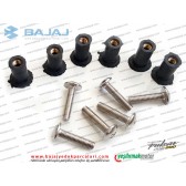 Bajaj Pulsar RS200 Siperlik Camı Somunlu Kauçuk Conta ve Vida Takımı, Kısa (17mm)