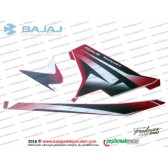 Bajaj Pulsar RS200 Yan Panel Sağ Taraf Etiket Takımı - KIRMIZI